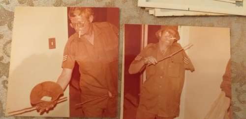 Set of 60 Sepia Photographs of the Border War