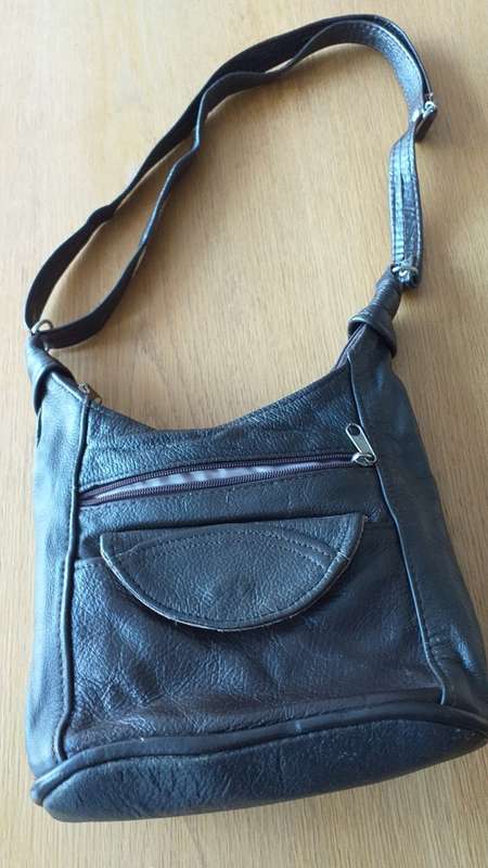 Genuine Leather Handbag with multiple compartments