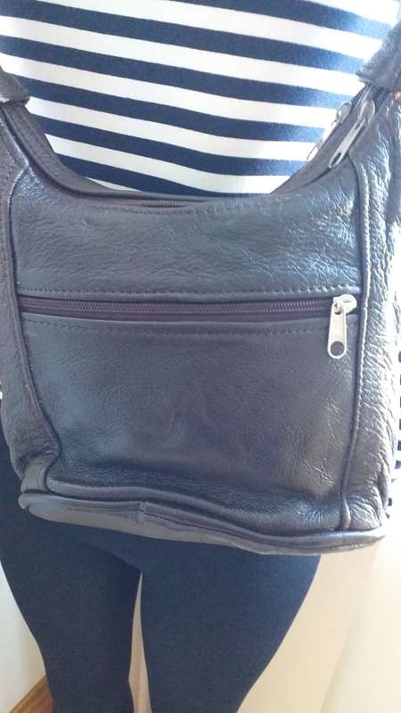 Genuine Leather Handbag with multiple compartments