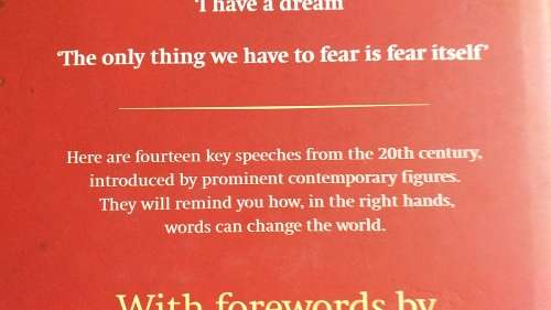 Book : Great Speeches of the 20th Century Edited by Tom Clark
