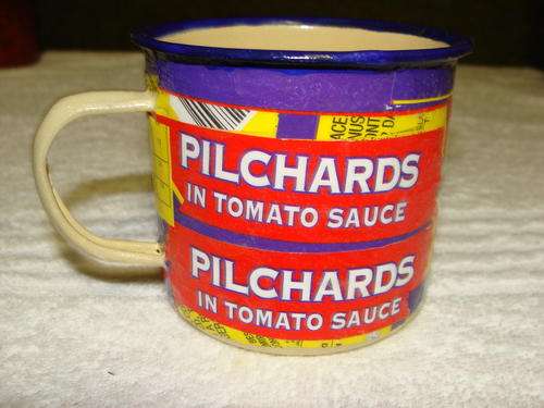 Buy South African! Enamel Mug : Cape Point Pilchards