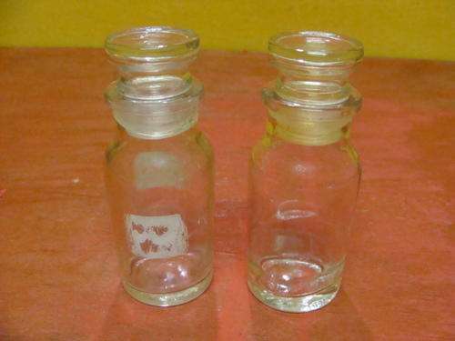 Miniature Laboratory Bottles Set of 2