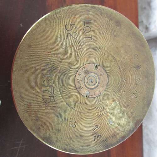 CANON SHELL   JUNE 1978  BORDER DUTY   RUNDU HEIGHT  15.5CM   DIAMETER 10 CM