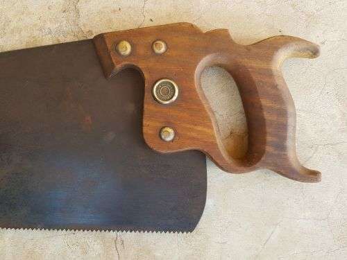 VINTAGE SAW " WARRANTED SUPERIOR "STAMP.