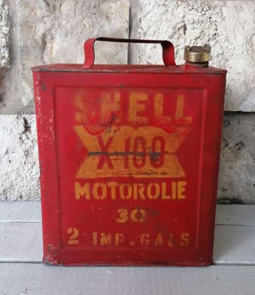 Shell Motor oil tin