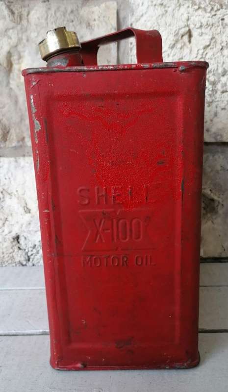 Shell Motor oil tin