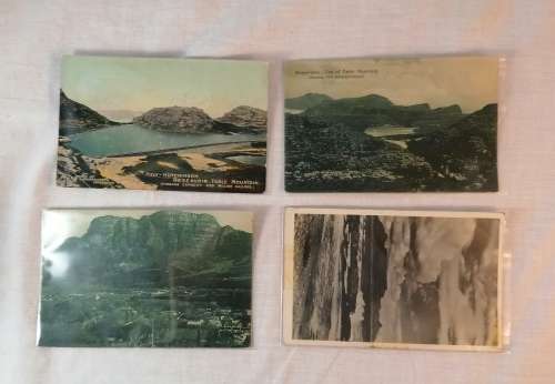 Vintage 4 x Table Mountain post cards