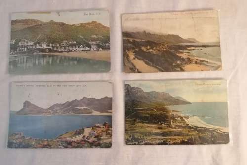 Vintage Cape Town Beaches Post Cards
