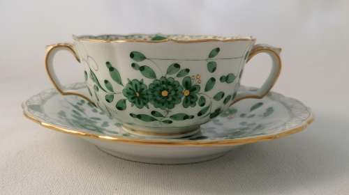 German soup cup and saucer