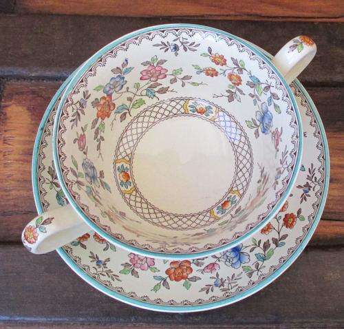 Beautiful Spode's Soup cup and Saucer