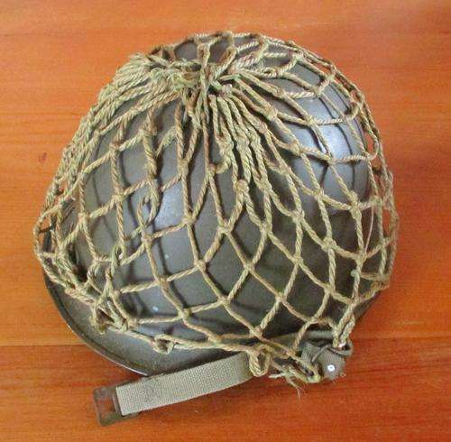 SADF ORIGINAL HEAVY STEEL "STAALDAK" HELMET WITH INNER AND NET