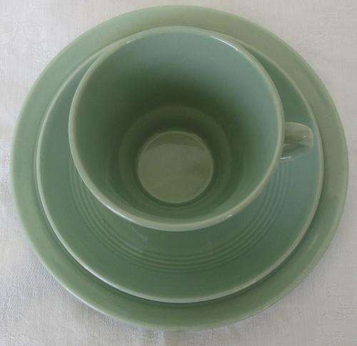 WOOD'S ENGLAND PORCELAIN TRIO.
