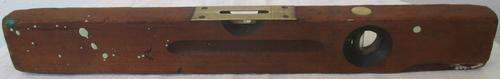 VINTAGE WOODEN LEVEL , NO.104 STANLEY RULE&LEVEL CO.