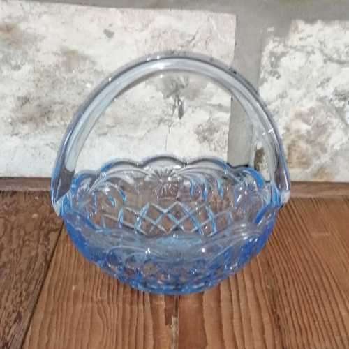 Blue Glass Basket