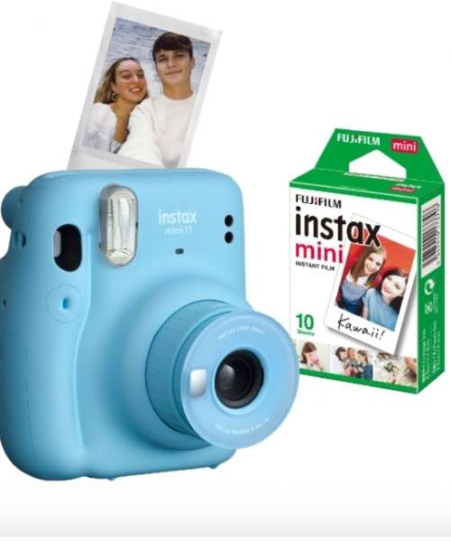 Instax Mini 11 Sky Blue Camera & Film