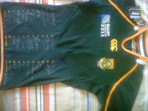 2011 World Cup Autographed Rubgy Jearsey
