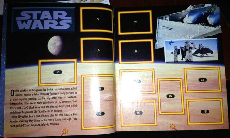 Panini Disney Star Wars Sticker Album plus 25 Sticker Packs