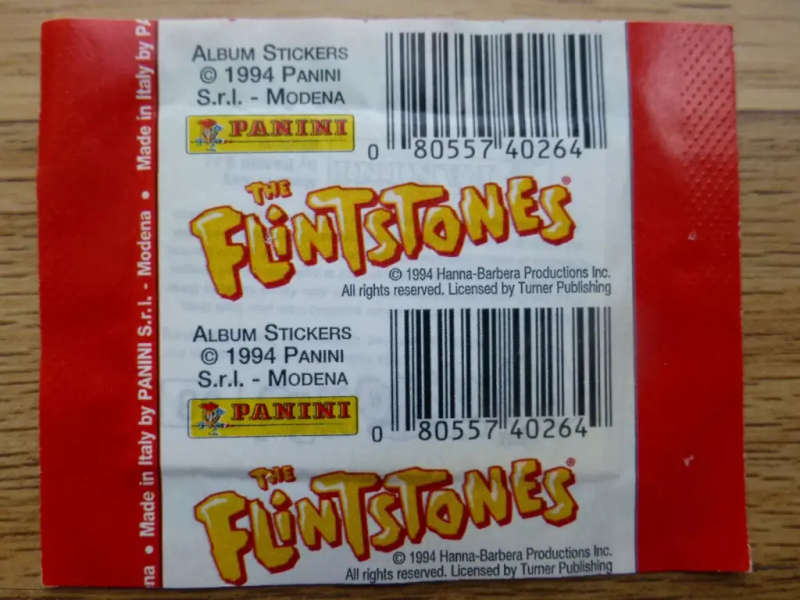 Panini The Flintstones Sticker Album plus 15 Sticker Packs
