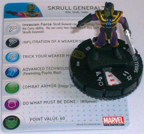 Marvel Avengers - Skrull General #032 - Heroclix Figure