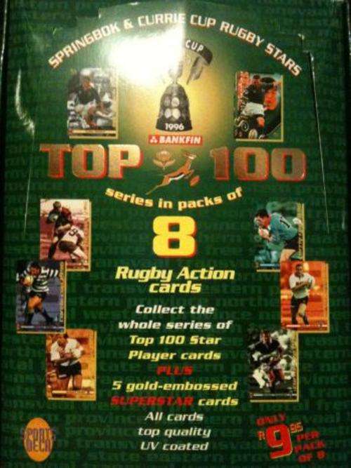 Springbok and Currie Cup Rugby Trading Cards Box