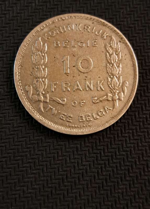 1930 Belgium 10 Frank