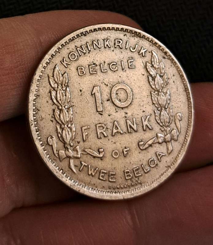 1930 Belgium 10 Frank