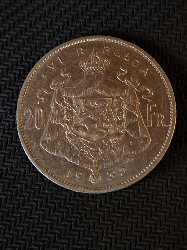 4 Belga/ 20 Francs - 1932