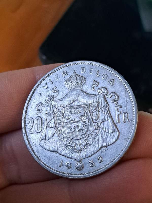 4 Belga/ 20 Francs - 1932