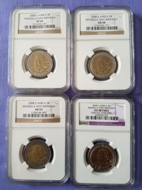 ~ HUGE, RARE NELSON MANDELA COLLECTION (x66) (2000 (PF66/65/64/63) & 2008) + MORE!!! TOTAL: 77 COINS