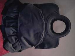 TOSOCO Dark-Blue Frilled Handbag