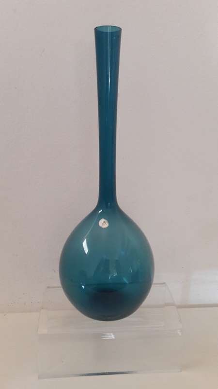 Midcentury Gullaskrafs Sweden specimen vase " Blomglas " designed by Arthur Percy 1953