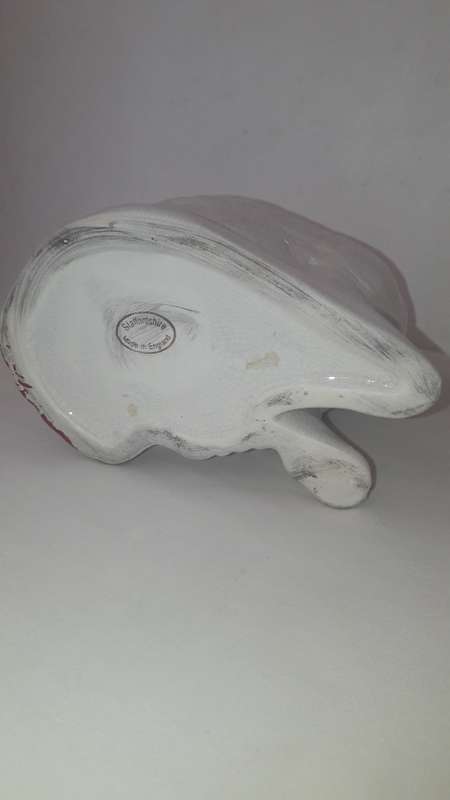 Pair of Staffordshire King Charles spaniels earthenware 20th Century