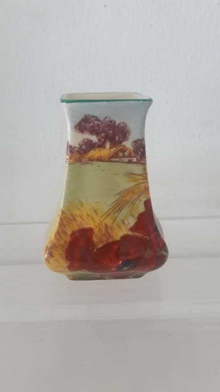 Royal doulton miniature vase Poppies in a Cornfield circa 1940's/50's