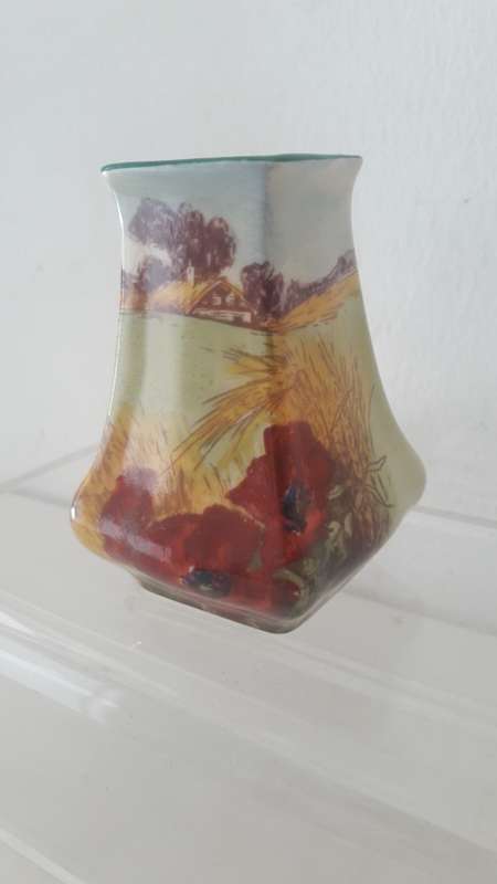 Royal doulton miniature vase Poppies in a Cornfield circa 1940's/50's