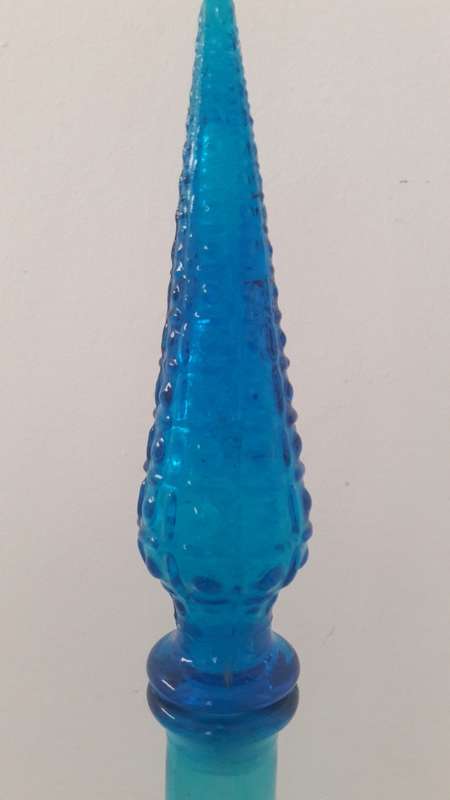Collectible Retro Genie decanter Empoli Glass Italy 1960's