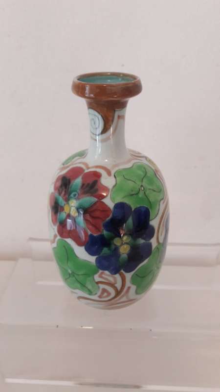 Collectible Goedewaagen Gouda Netherlands  vase in the Kers pattern 1930's