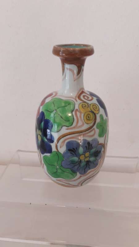 Collectible Goedewaagen Gouda Netherlands  vase in the Kers pattern 1930's