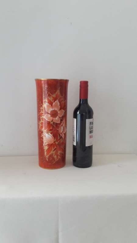 Large Midcentury Modern AK Kaiser Germany porcelain vase circa 1970s