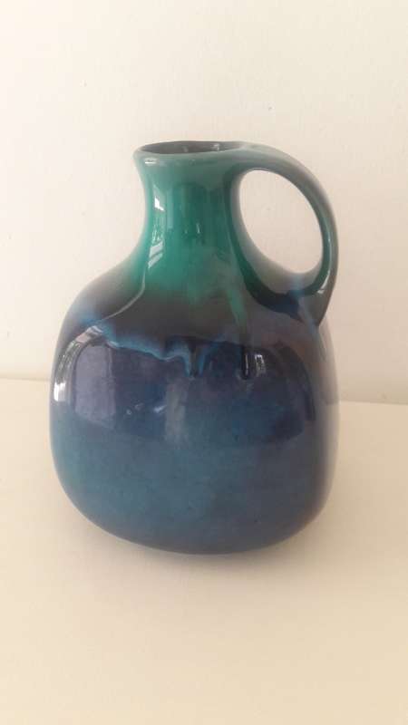 Collectible Midcentury modern German Graflich Ortenburg fat lava jug circa 1960's