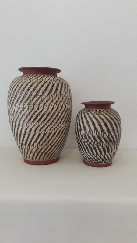 Collectible Acru Wekara West German studio pottery carafe 1950's
