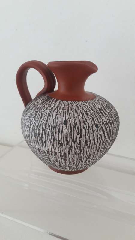 Collectible Acru Wekara West German studio pottery carafe 1950's