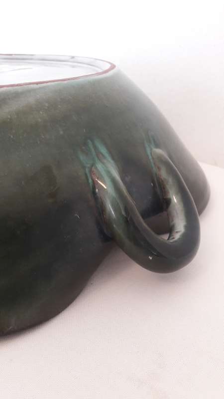 Large Collectible South African Rand Ceramics bowl rare freeform shape circa 1950's