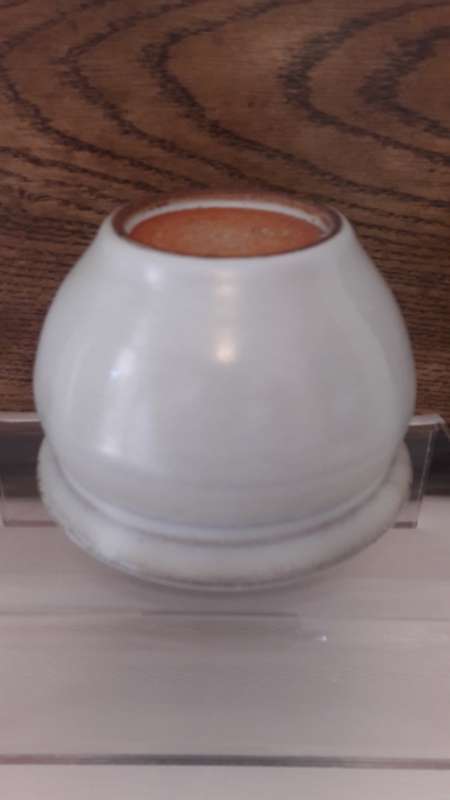 Small Linn Ware bowl in matte white glaze circa 1940's