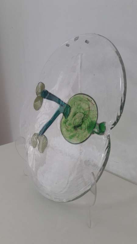 Rare Scandinavian Finnish wall platter by Oiva Toikka for Nuutajarvi circa 1970's signed