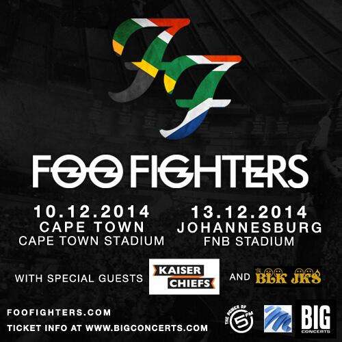 Foo Fighters FNB Stadium General Admission Tickets