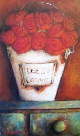 VALENCIA VAN ZYL - Acrylic on very good quality canvas (29cm x 49cm)