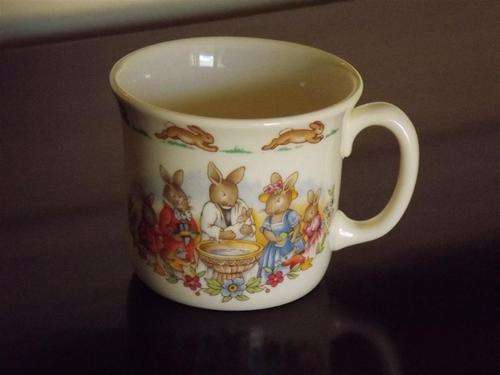 ROYAL DOULTON BUNNYKINS 1936 SINGLE HANDLED CHRISTENING MUG - BEAUTIFUL !