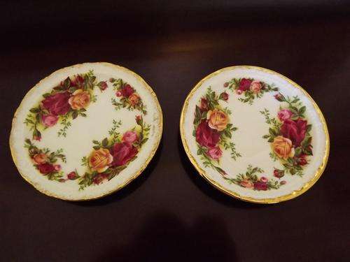 TWO ROYAL ALBERT 'OLD COUNTRY ROSES' BUTTER DISHES - PERFECT CONDITION. BEAUTIFUL FOR ALL COLLECTORS