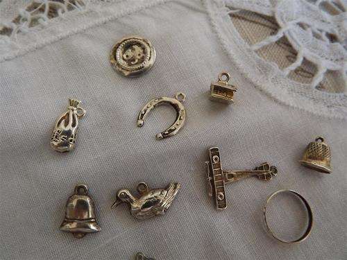 Silver christmas pudding charms online