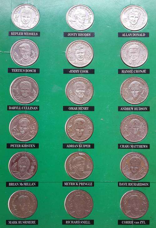 Complete S.A. Cricket Coin Set